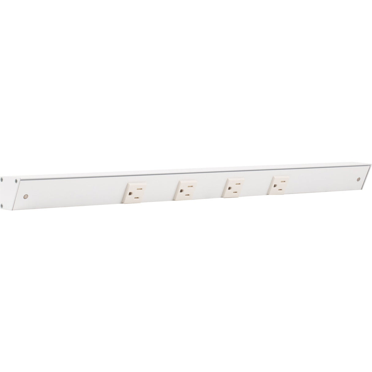 Task Lighting APT24-4W-P-WT white angle power strip