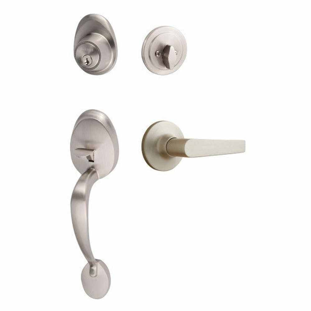 Sure-Loc AT507-CD 15 satin nickel single cylinder handleset