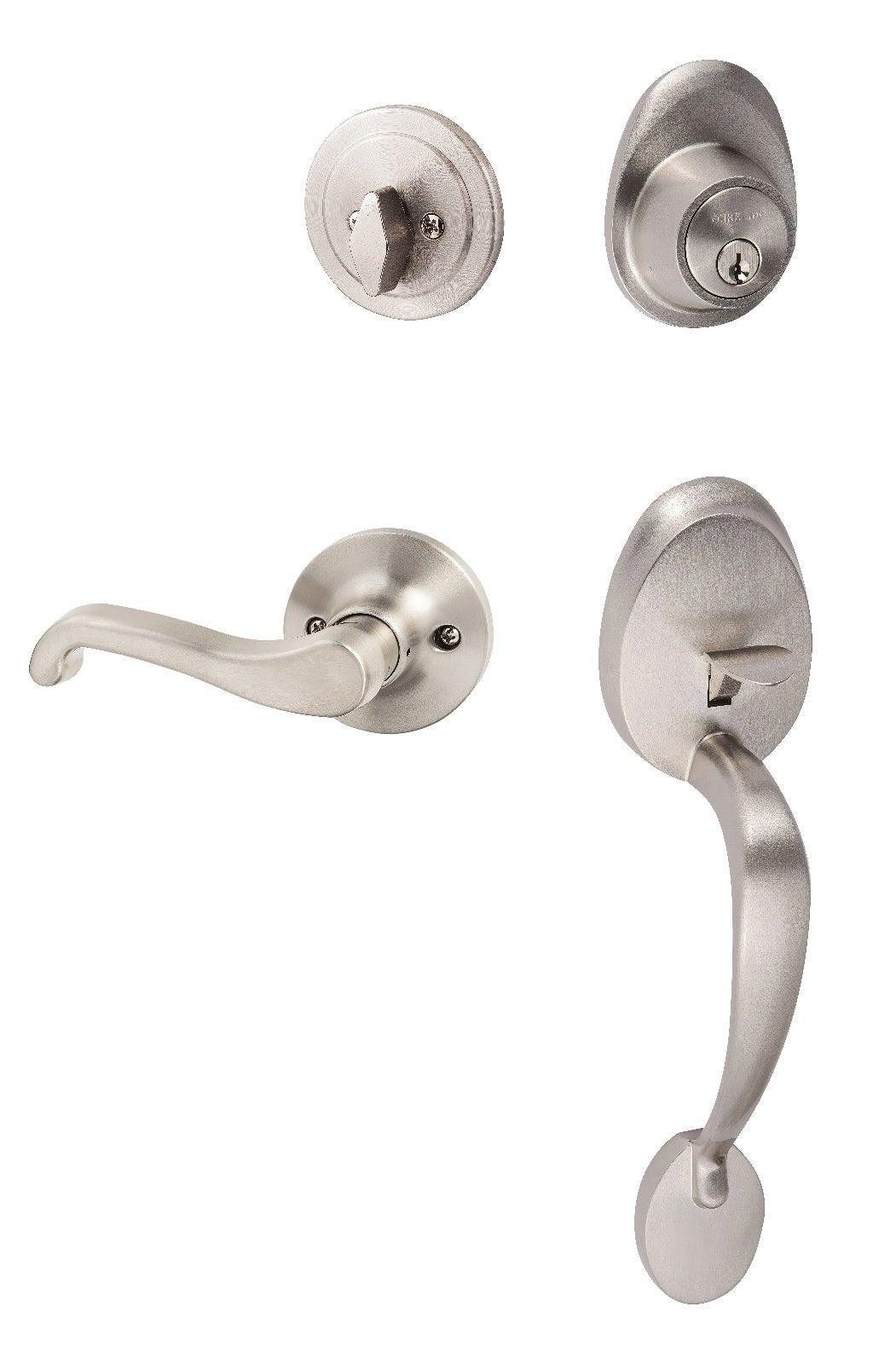 Sure-Loc AT507-SG LH 15 satin nickel single cylinder handleset