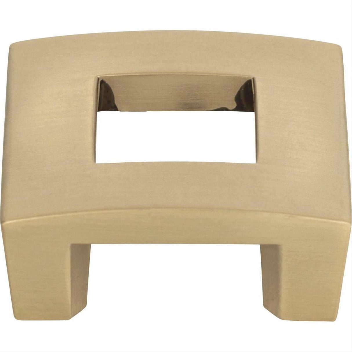 Atlas Homewares 255-CM Centinel Square Knob 1-1/4" Center to Center Champagne