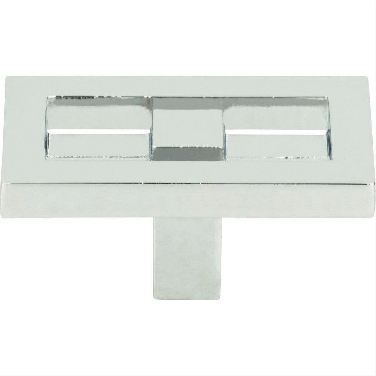 Atlas Homewares 261-CH Nobu Rectangle Knob 1-3/4" Polished Chrome