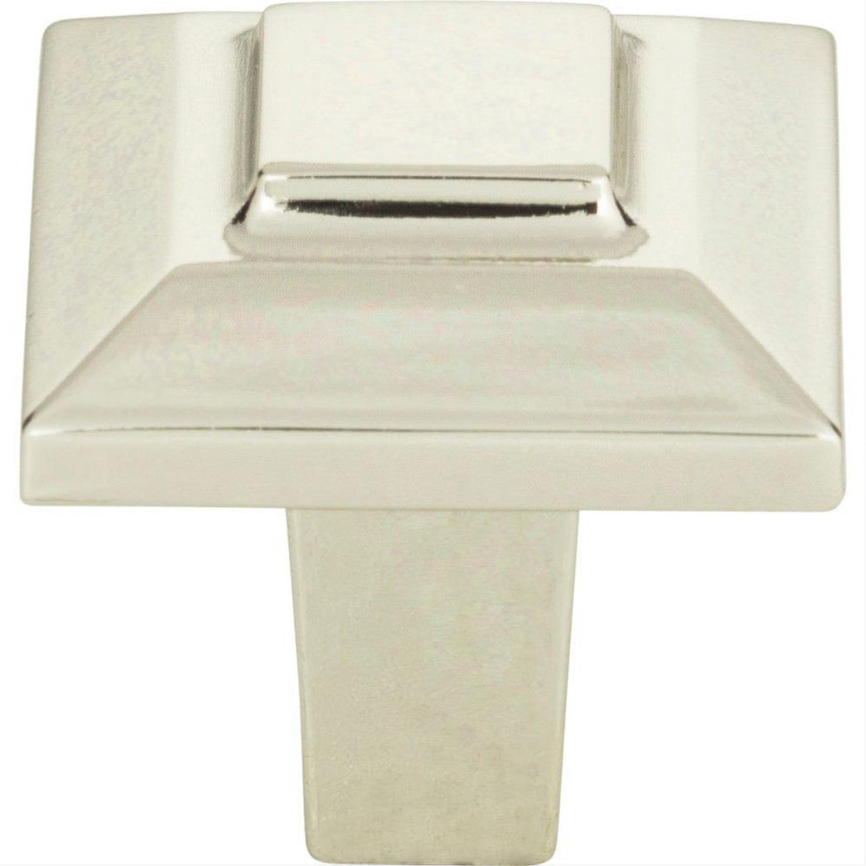 Atlas Homewares 283-PN Trocadero Small Square Knob 1" Polished Nickel