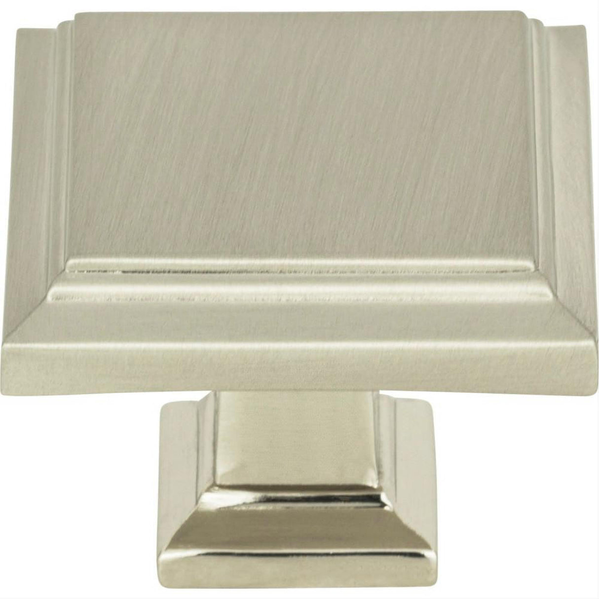 Atlas Homewares 289-BRN Sutton Place Square Knob 1-1/4" Brushed Nickel