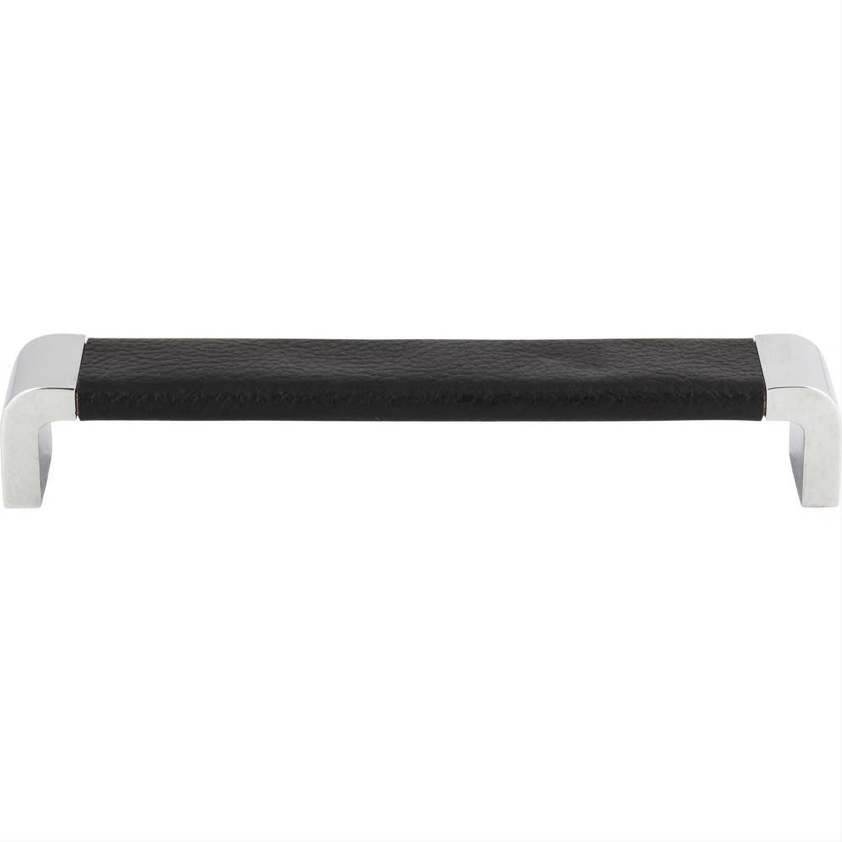Atlas Homewares 3151-BL Paradigm Pull 6-5/16" Center to Center CH & Black Leather