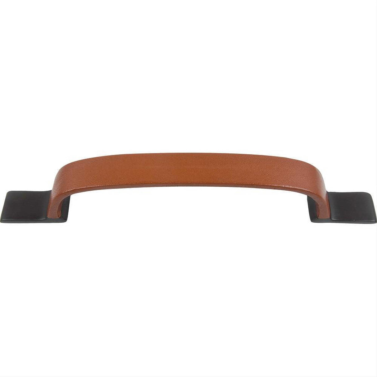 Atlas Homewares 3181-O Hamptons Saddle Leather Pull 7-9/16" Center to Center Aged Bronze