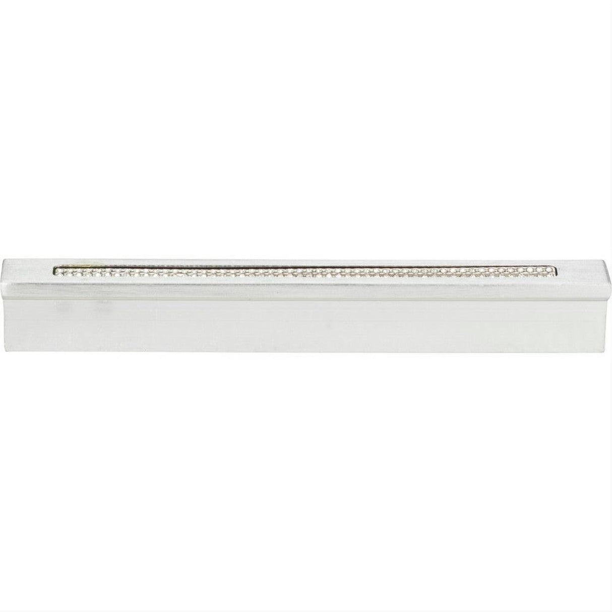 Atlas Homewares 3201-MC Crystal Bar Inset Thin Pull 3-3/4" Center to Center Matte Chrome