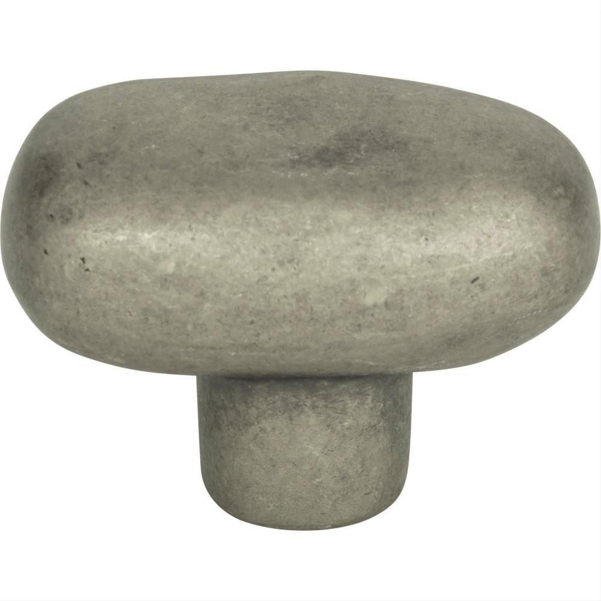 Atlas Homewares 332-P Distressed Oval Knob 1-11/16" Pewter