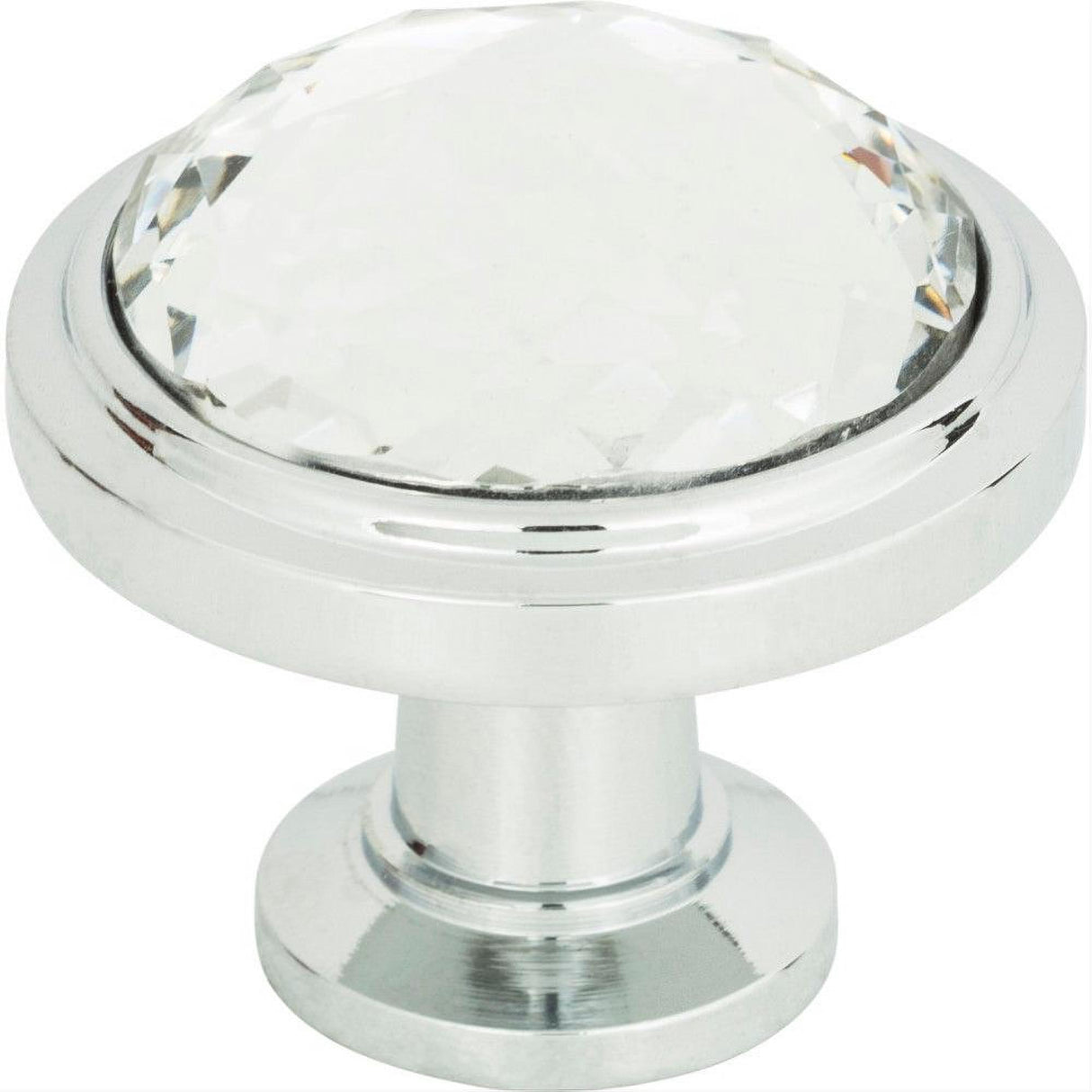 Atlas Homewares 343-CH Legacy Crystal Round Knob 1-5/16" Polished Chrome