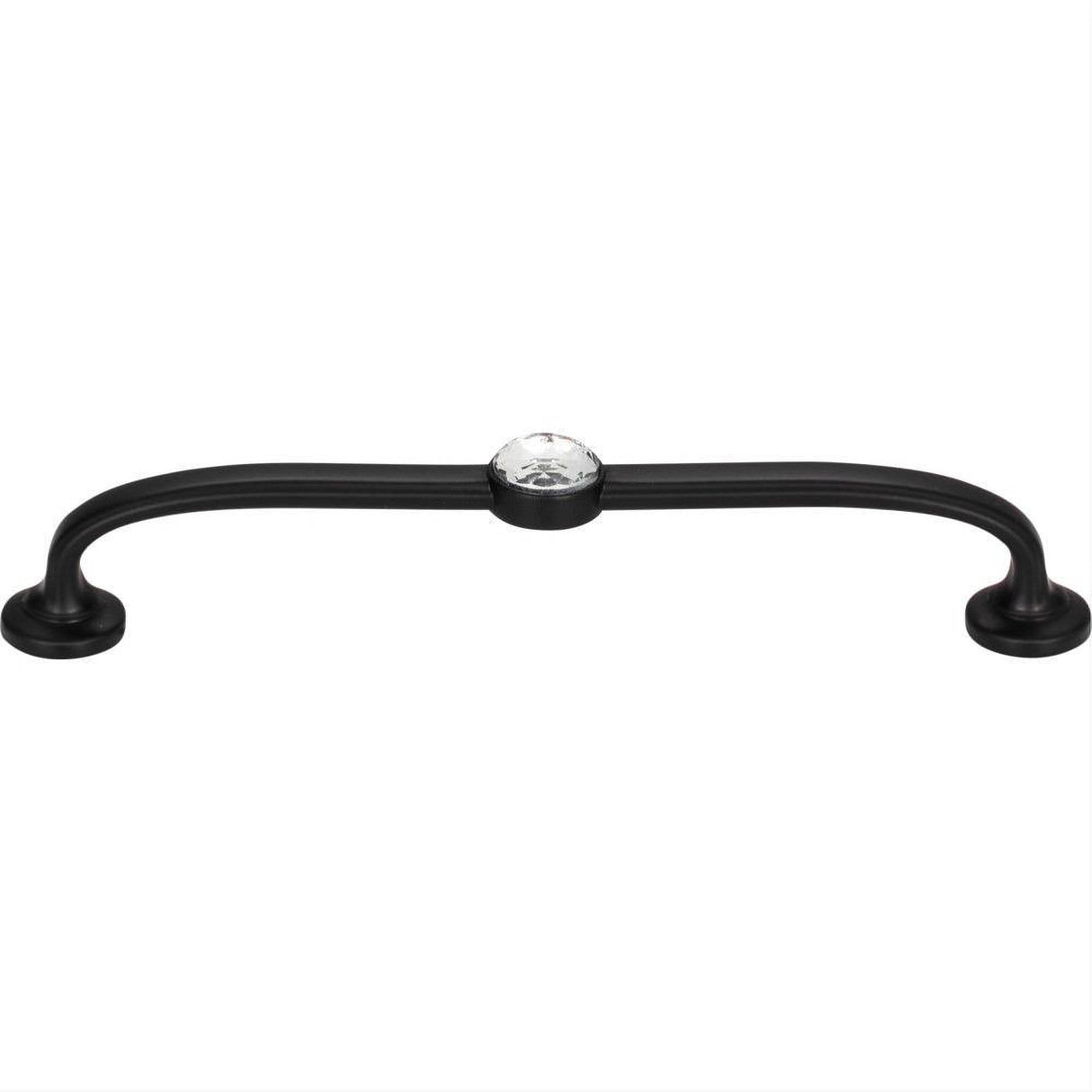 Atlas Homewares 345-BL Legacy Crystal Bracelet Pull 5-1/16" Center to Center Matte Black