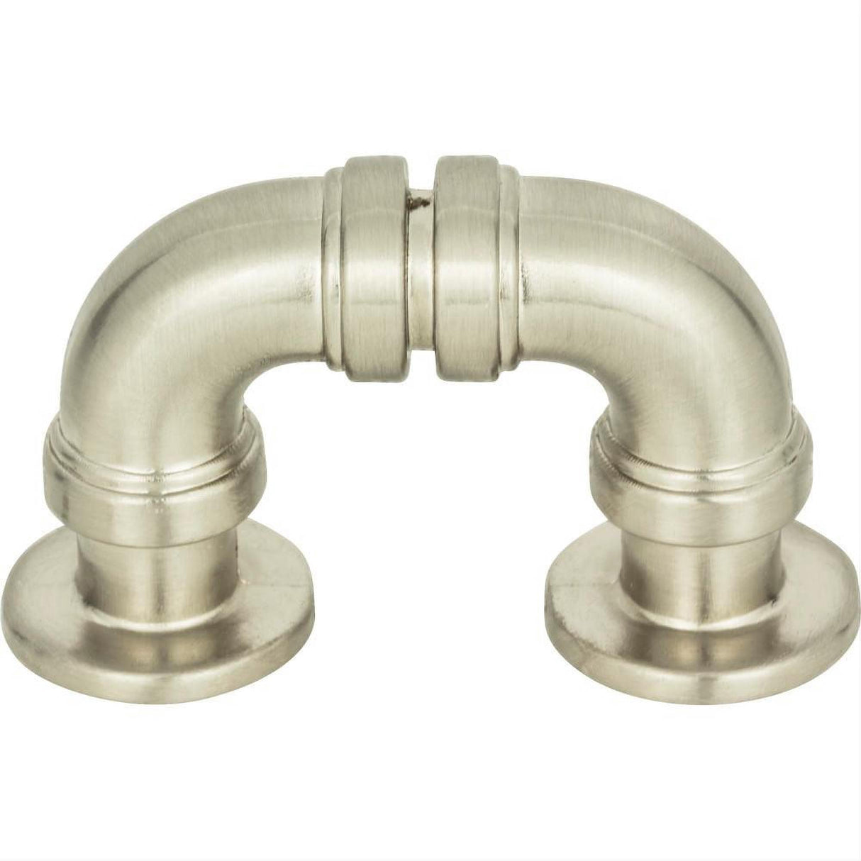 Atlas Homewares 366-BRN Steam Punk Finger Pull 1-5/16" Center to Center Brushed Nickel