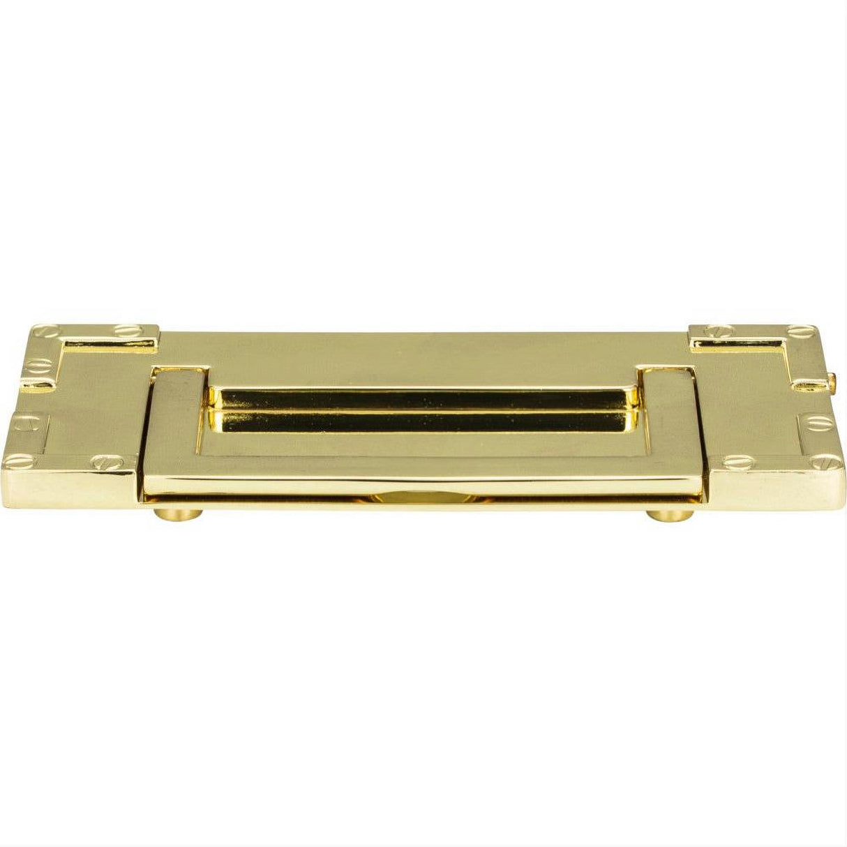 Atlas Homewares 380-PB Campaign L-Bracket Drop Pull 3" Polished Brass