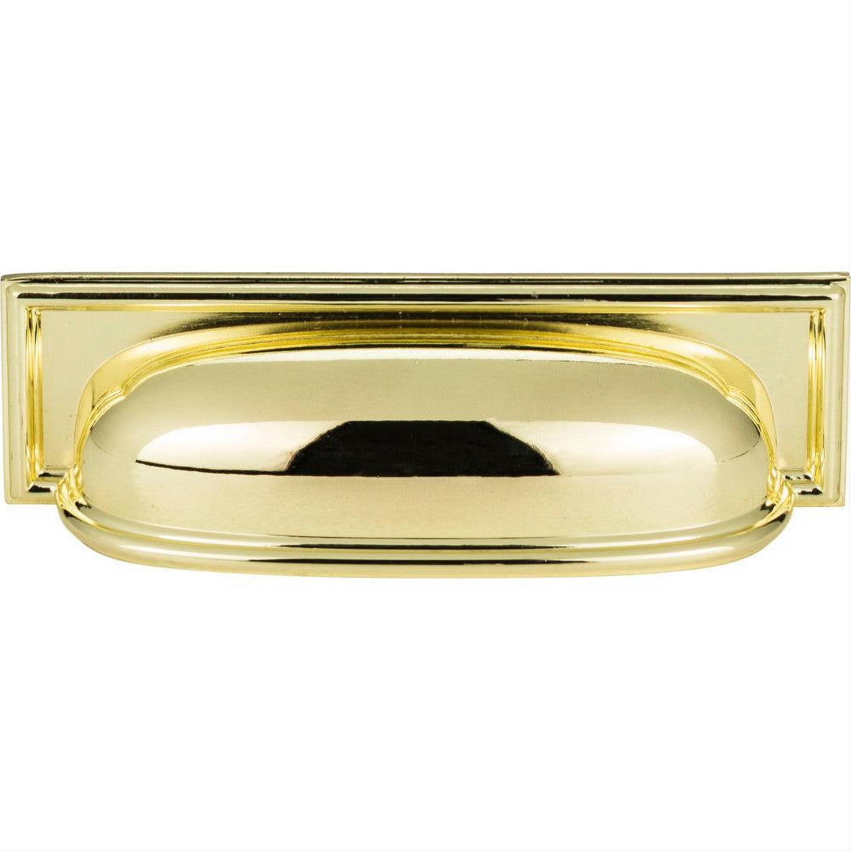 Atlas Homewares 383-PB Campaign Rope Cup Pull 3-3/4" Polished Brass
