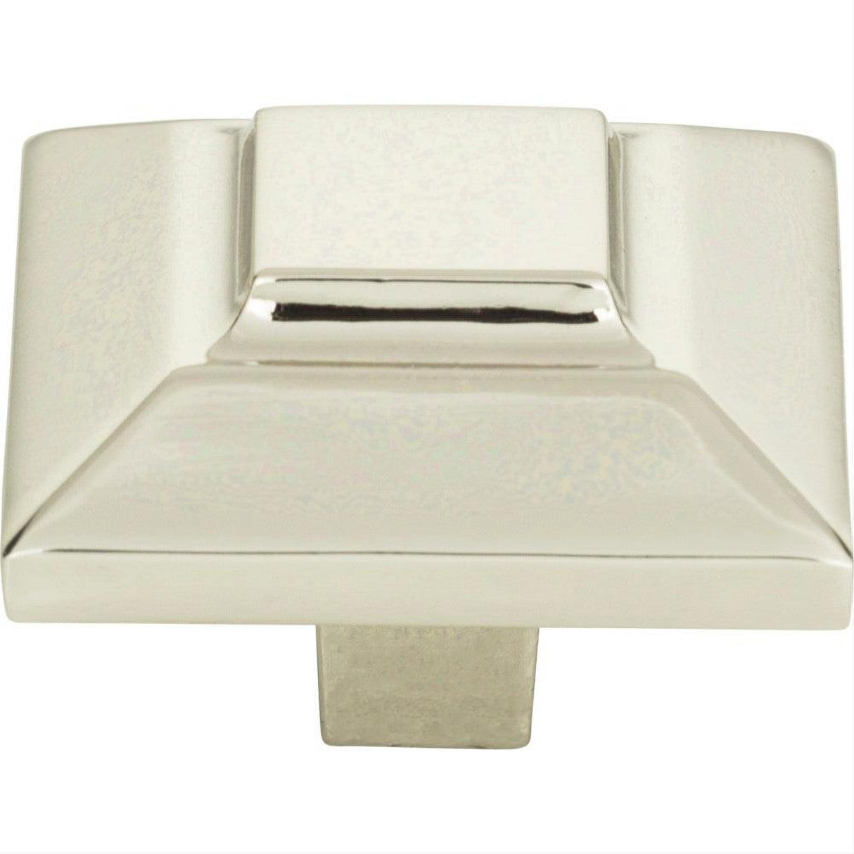 Atlas Homewares 4002-PN Trocadero Large Square Knob 1-1/2" Polished Nickel