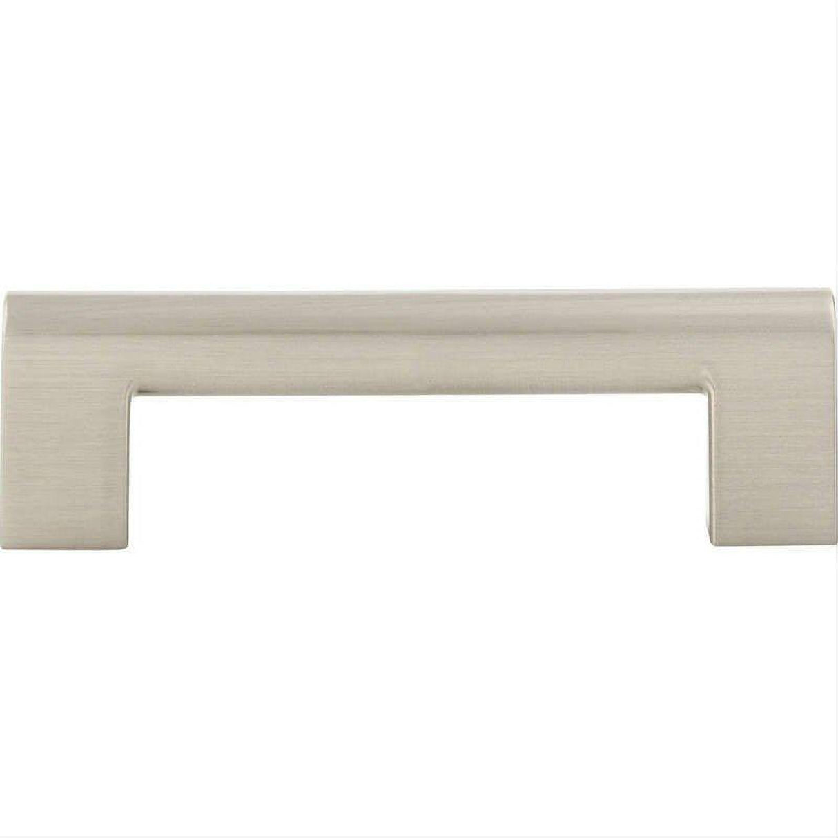 Atlas Homewares 438-BRN Round Rail Pull 3 3/4 Inch Center to Center Brushed Nickel