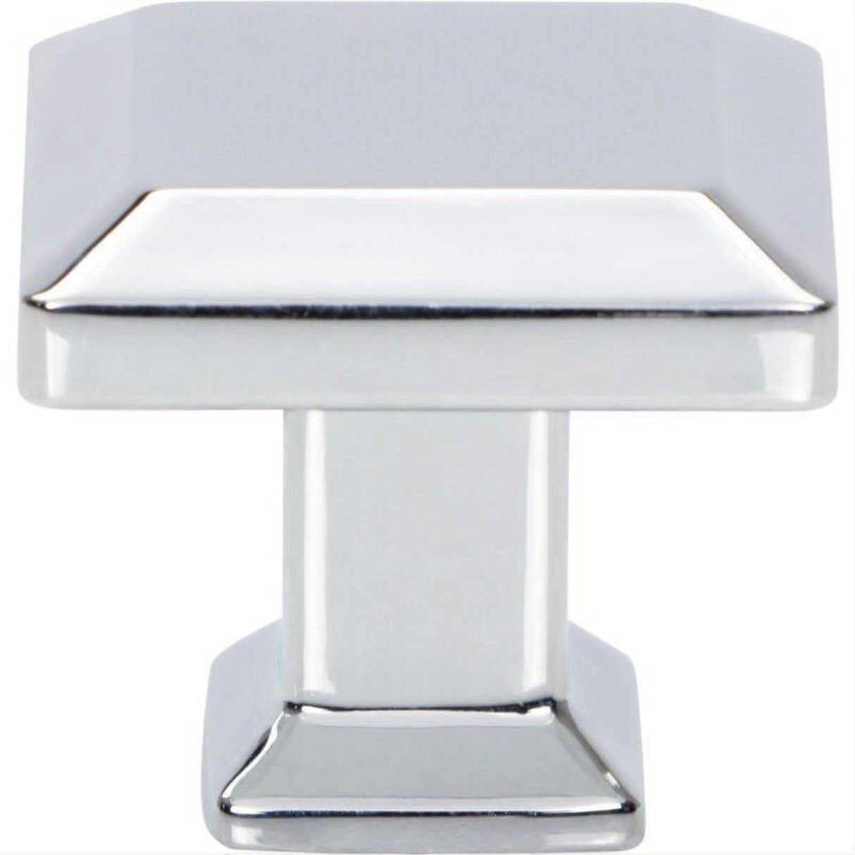 Atlas Homewares A660-CH Sweetbriar Lane 1 1/4 Inch Diameter Square Knob Polished Chrome