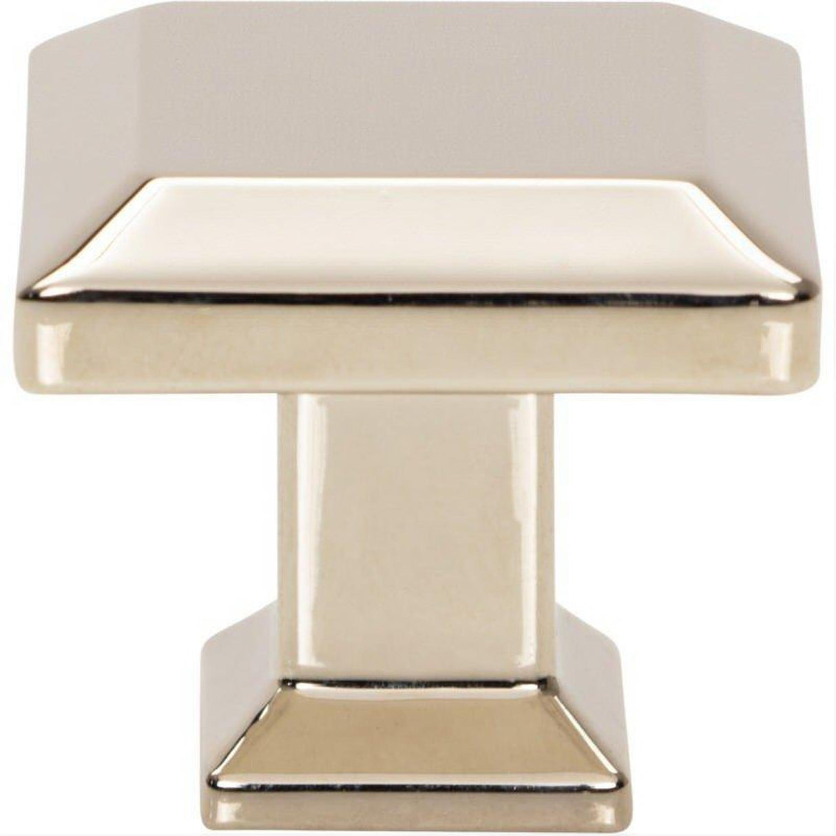 Atlas Homewares A660-PN Sweetbriar Lane 1 1/4 Inch Diameter Square Knob Polished Nickel