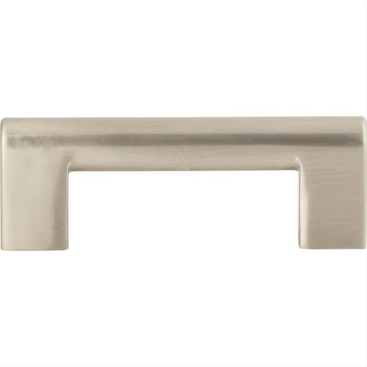 Atlas Homewares A878-BN Round Rail Pull 3" Center to Center Brushed Nickel