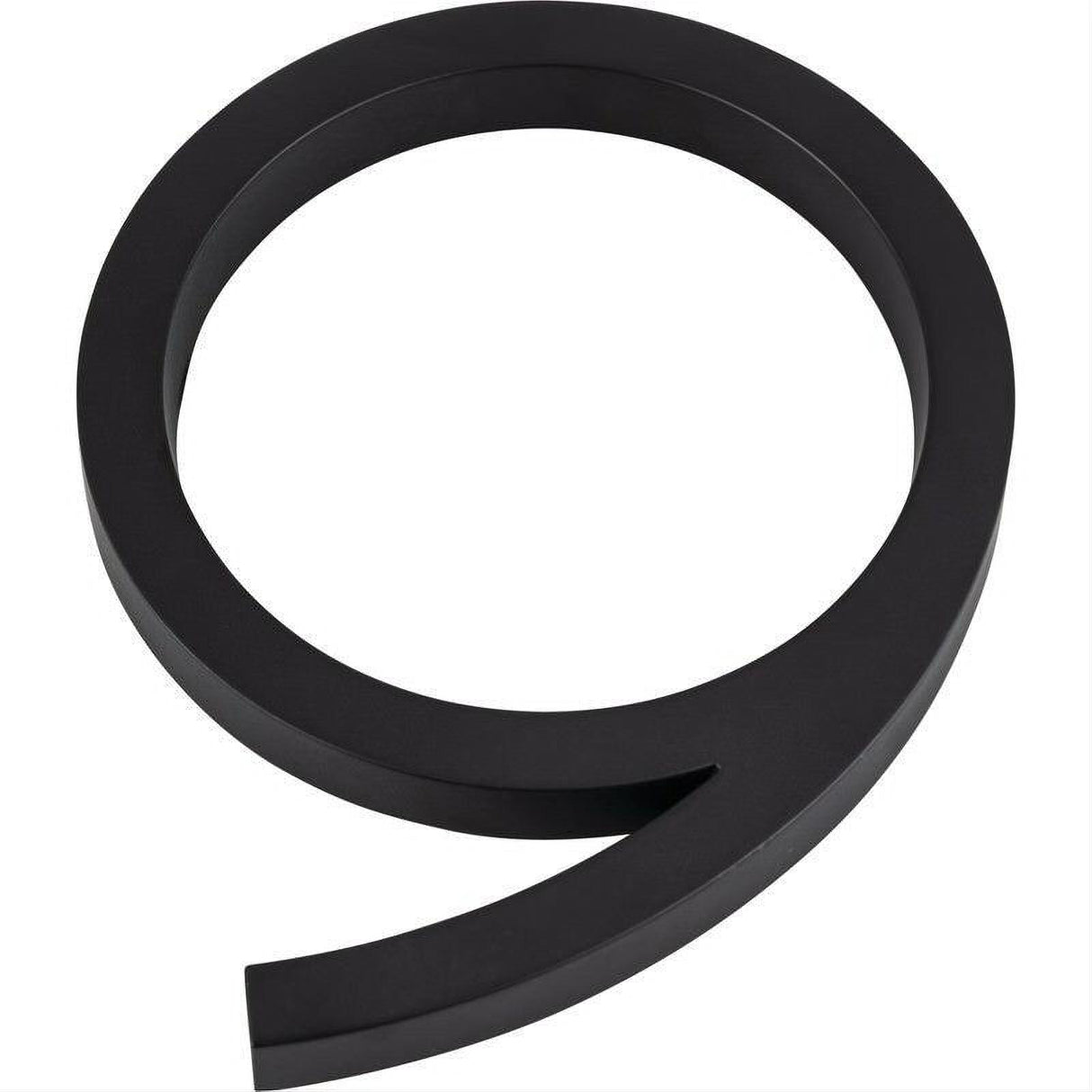 Atlas Homewares AVN9-L-BL Modern Avalon 6" House Number 9 Matte Black