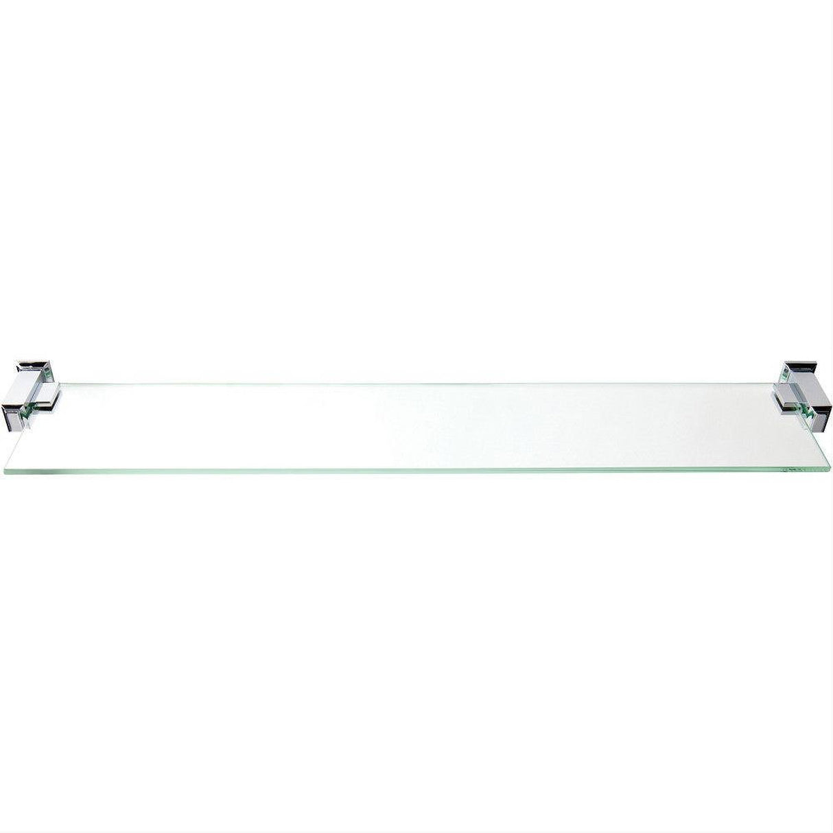 Atlas Homewares SUTSF-CH Sutton Place Bath Glass Shelf 24" Polished Chrome