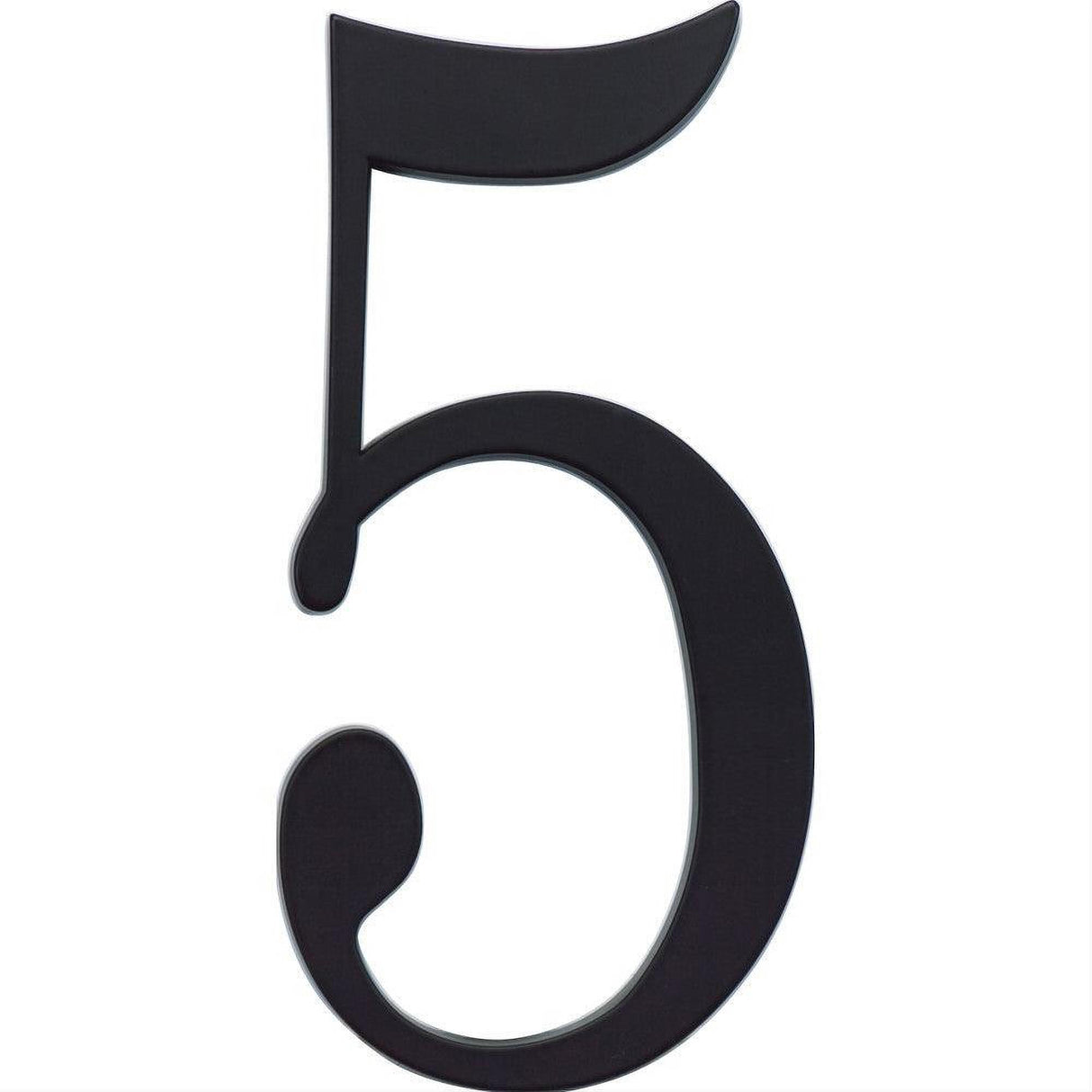 Atlas Homewares TRN5-BL Traditionalist House Number Matte Black