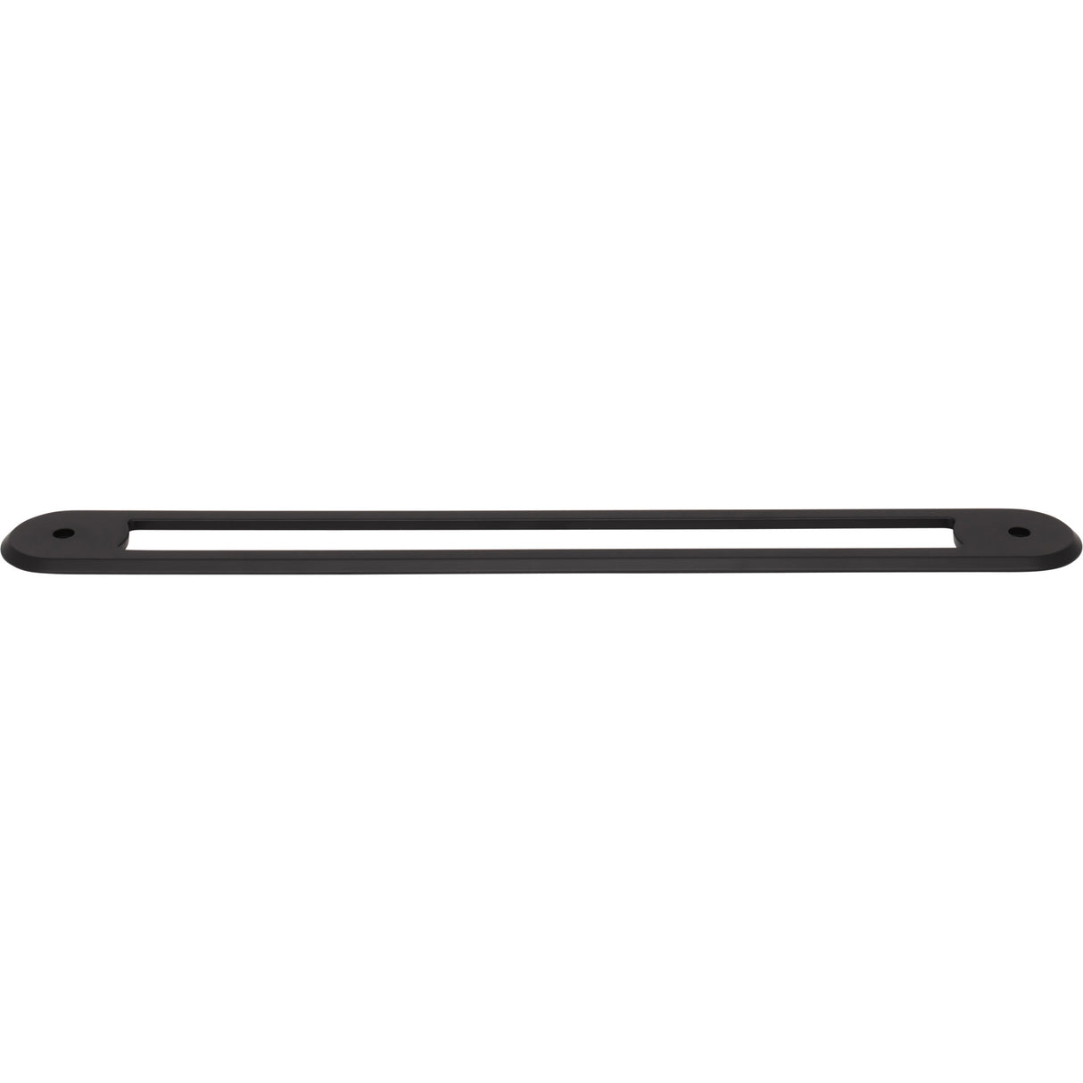 Top Knobs TK3359BLK Brockwell 18" Center to Center Pull Backplate Flat Black