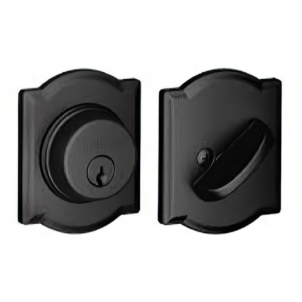 Schlage B60CAM622 matte black single cylinder deadbolt