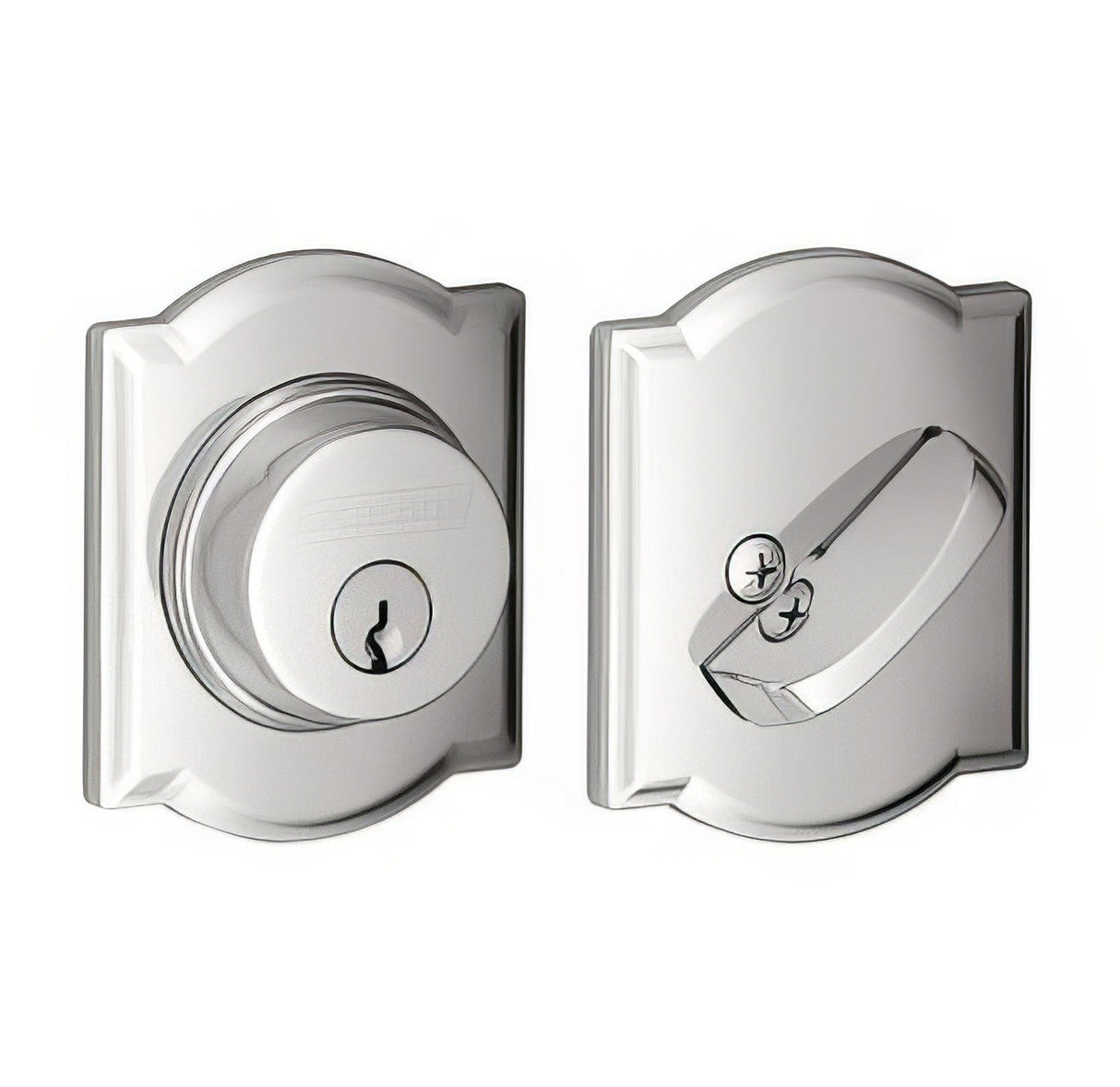 Schlage B60CAM625 polished chrome single cylinder deadbolt