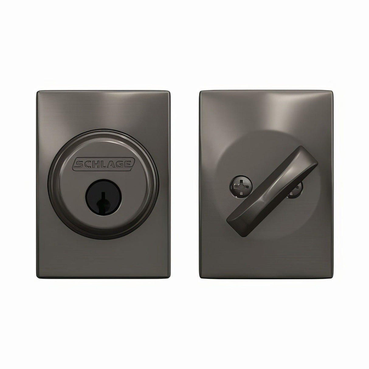 Schlage B60CEN530 black stainless single cylinder deadbolt