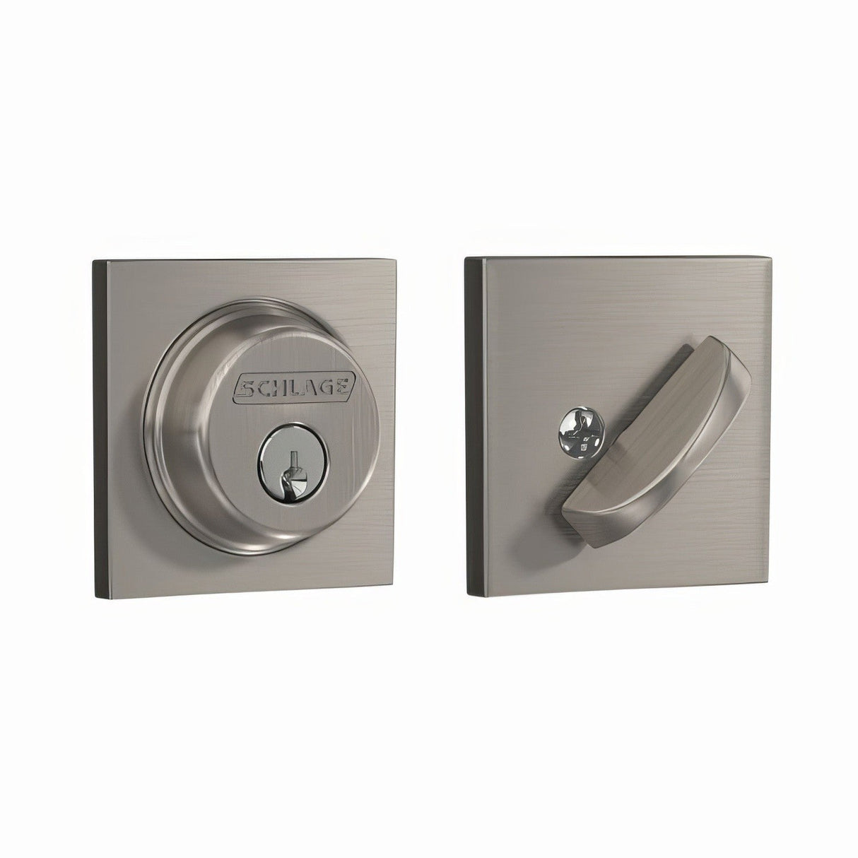 Schlage B60COL619 satin nickel single cylinder deadbolt