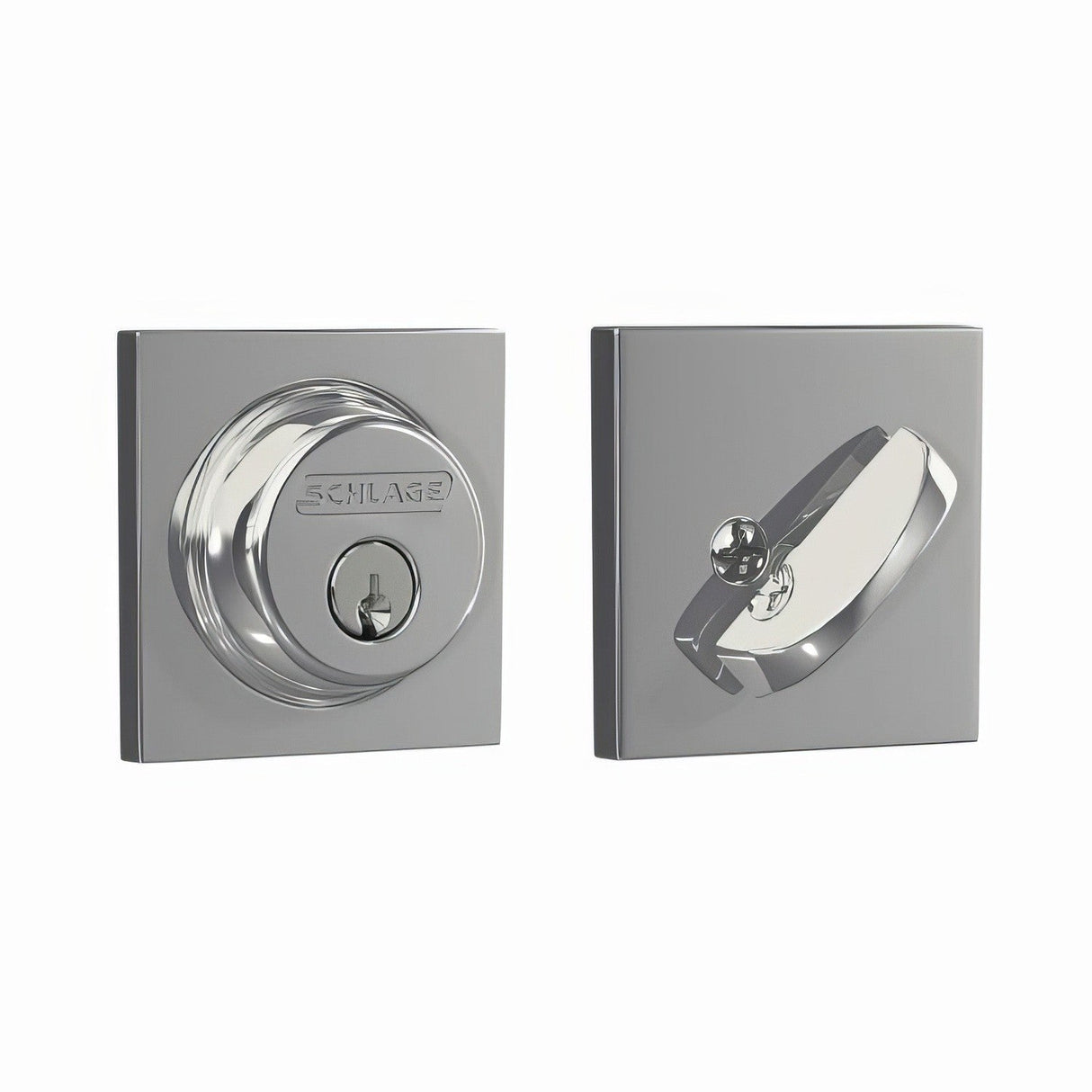 Schlage B60COL625 polished chrome single cylinder deadbolt