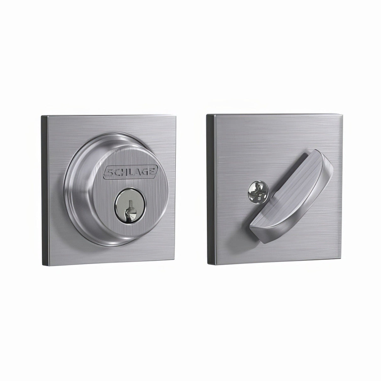 Schlage B60COL626 satin chrome single cylinder deadbolt