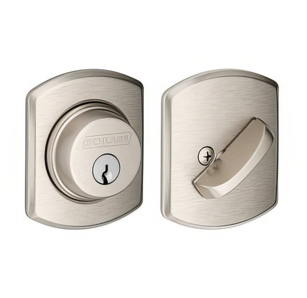 Schlage B60GRW619 satin nickel single cylinder deadbolt