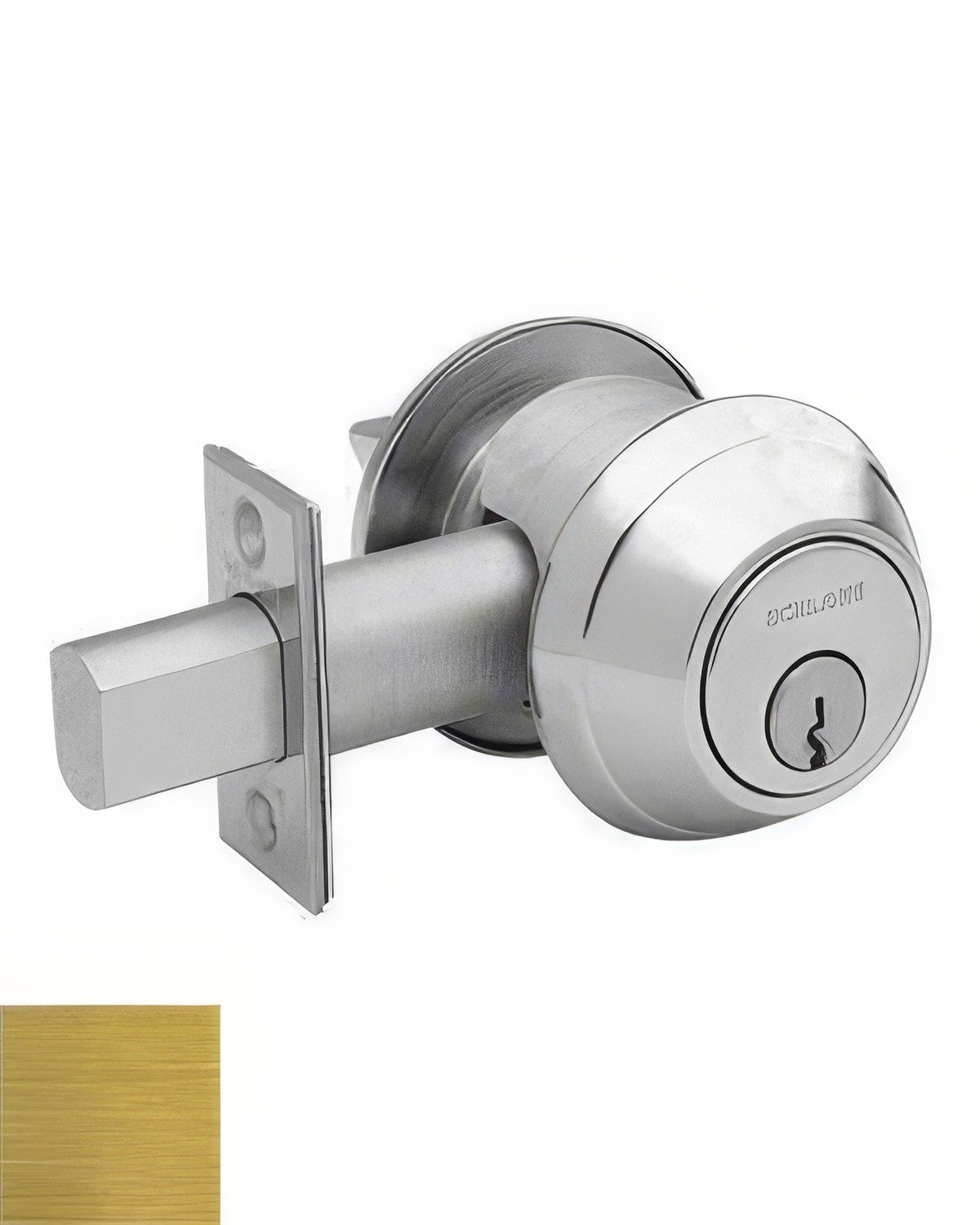 Schlage B660R606 B600-Series single cylinder deadbolt, additional view