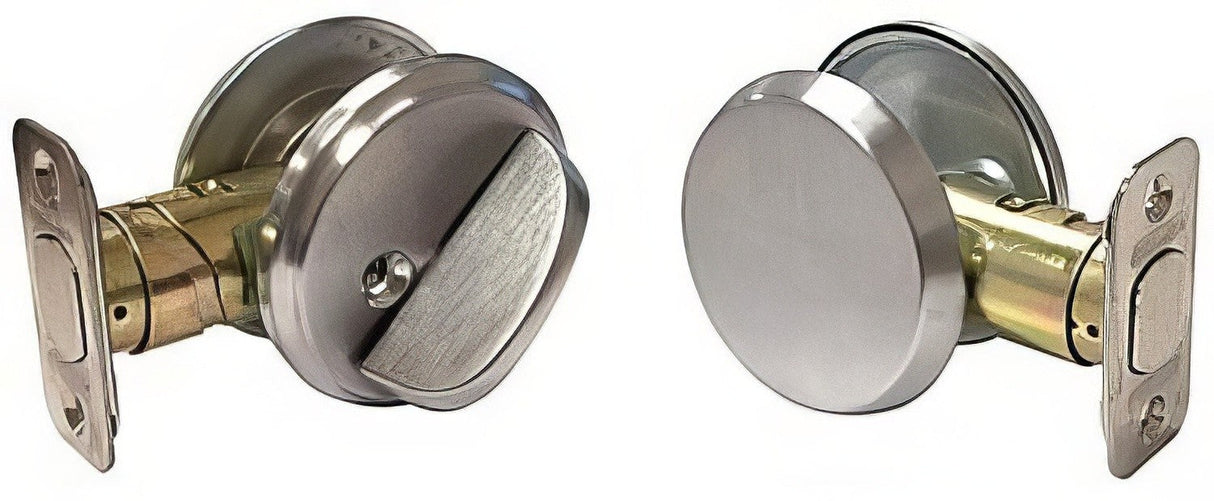 Schlage B81626 satin chrome one sided deadbolt