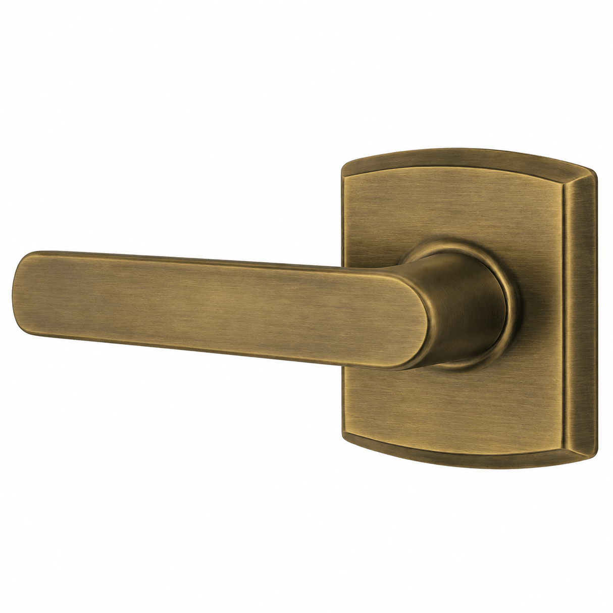 Baldwin 5485V060LMR 5485V.LMR Individual Soho Estate Dummy Door Lever Satin Brass and Brown