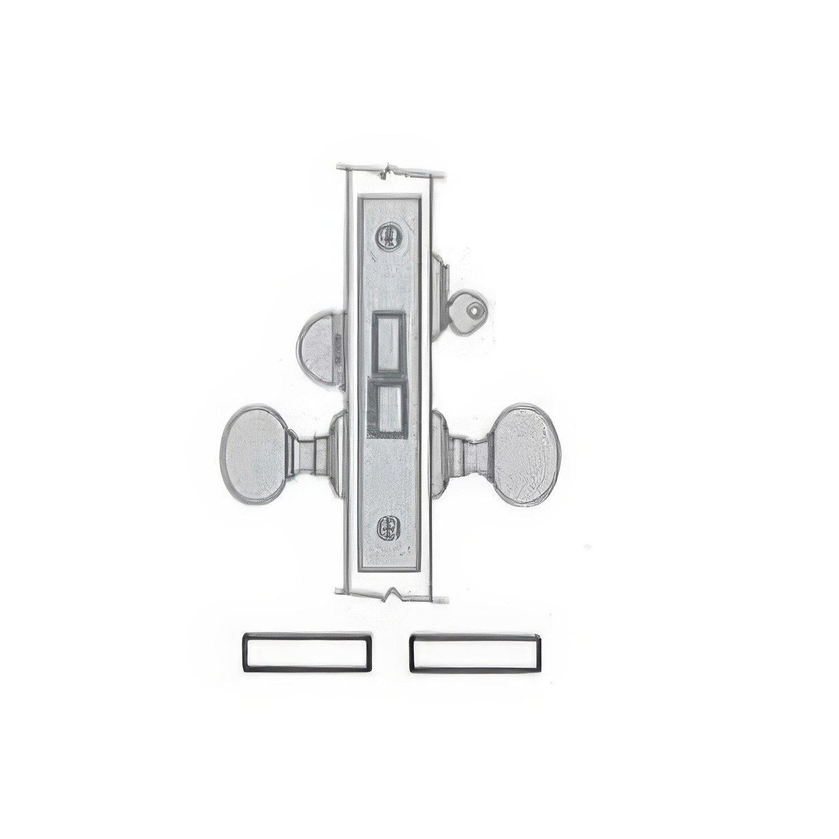 Baldwin 6070050RLS 6070.RLS Right Hand Lever Exit Mortise Lock Satin Brass and Black
