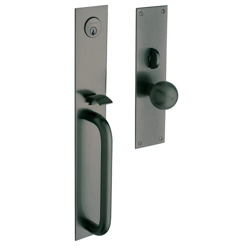 Baldwin 6540151FD antique nickel handleset trim pack