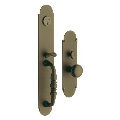 Baldwin 6543190DBLC satin black handleset trim pack