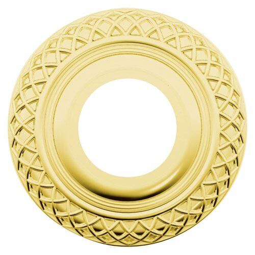 Baldwin R003034PS R003.PS Pair of Estate Rosettes for Passage Functions Lacquered Vintage Brass