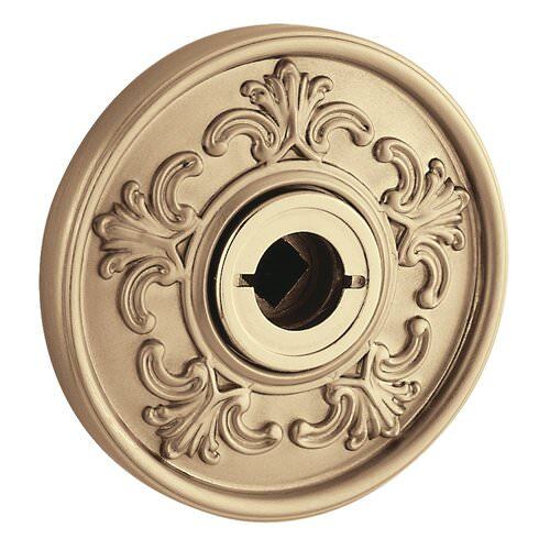 Baldwin R010260PS R010.PS Pair of Estate Rosettes for Passage Functions Polished Chrome