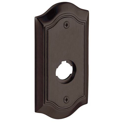 Baldwin R028060IDM R028.IDM Individual 5.65" Height Bethpage Dummy Rosette Satin Brass and Brown