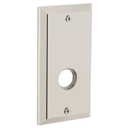 Baldwin R034003FD R034.FD Pair of 5.25" Height Square Dummy Rosettes Lifetime Polished Brass