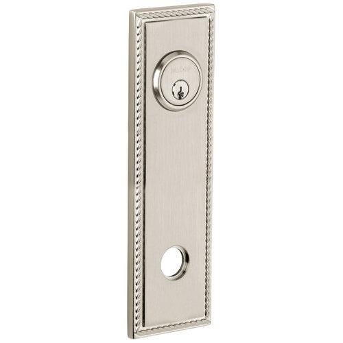 Baldwin R038030PS R038.PS Pair of 9.4" Height Square Rope Passage Rosettes Polished Brass