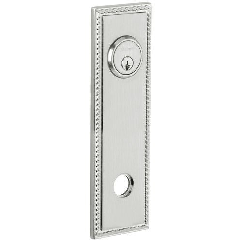 Baldwin R038102PS R038.PS Pair of 9.4" Height Square Rope Passage Rosettes Oil Rubbed Bronze