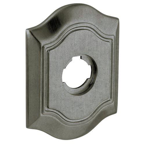 Baldwin R040452LPV R040.LPV Individual 5.8" Height Oval Left Hand Privacy Rosette Distressed Antique Nickel