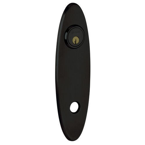 Baldwin R041030RPV R041.RPV Individual 10.75" Height Oval Right Hand Privacy Rosette Polished Brass