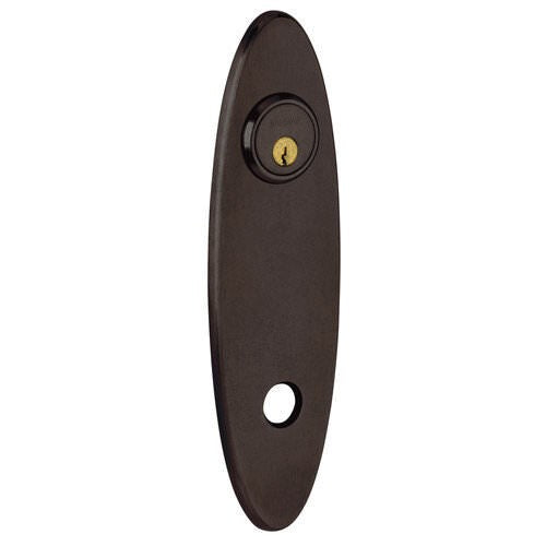 Baldwin R041412PV R041.PV Pair of 10.75" Height Oval Privacy Rosettes Distressed Venetian Bronze