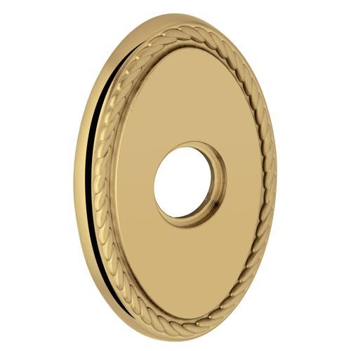 Baldwin R042034FD R042.FD Pair of 3.8" Height Oval Rope Dummy Rosettes Lacquered Vintage Brass
