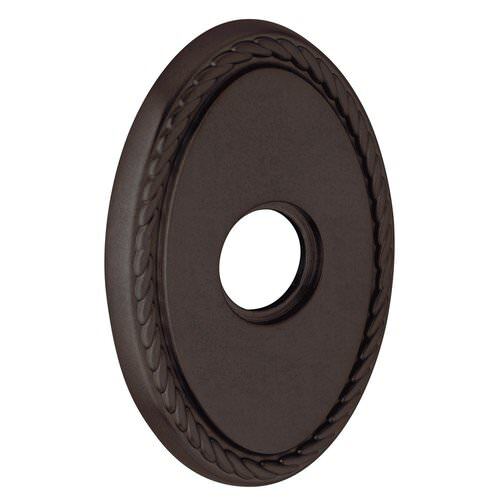 Baldwin R042412FD R042.FD Pair of 3.8" Height Oval Rope Dummy Rosettes Distressed Venetian Bronze