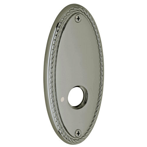 Baldwin R043151IDM R043.IDM Individual 5.8" Height Oval Rope Dummy Rosette Antique Nickel